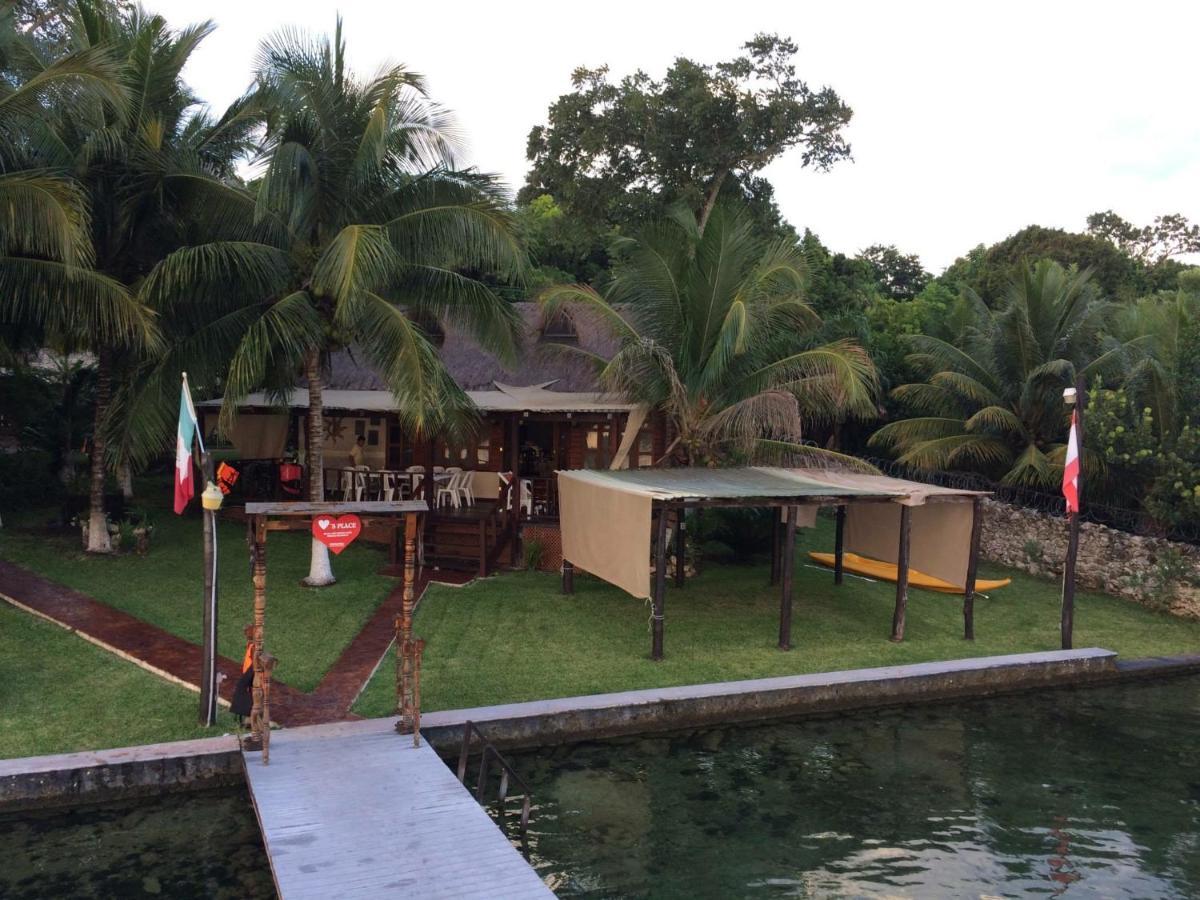 Coras Place Bacalar Lagoon Front Ngoại thất bức ảnh